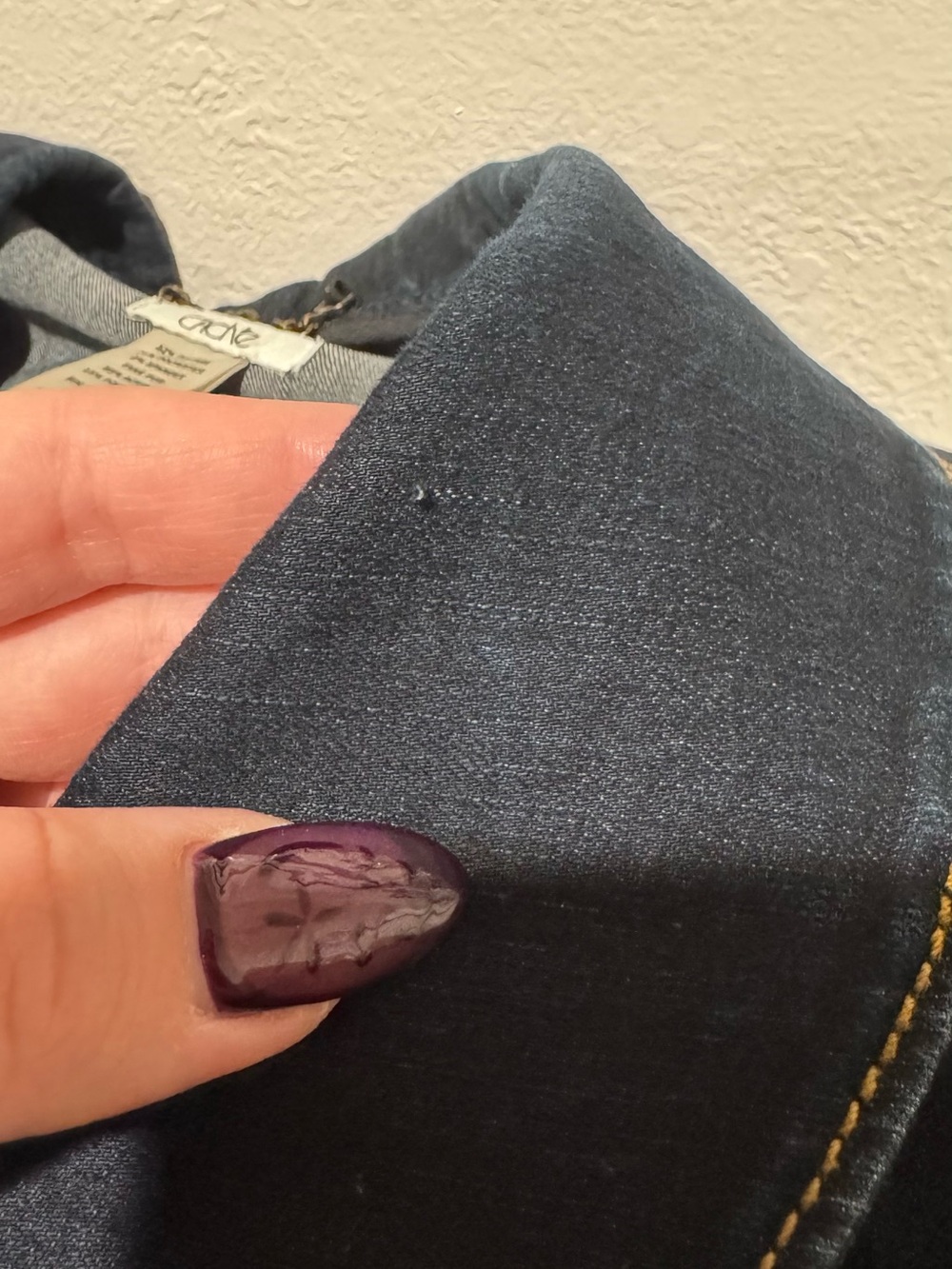 Vintage Caché Y2K Dark Wash Cropped Denim Jacket XS - Picture 5 of 12